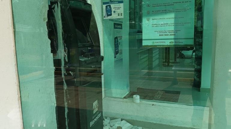 Vandalizan Banco del Bienestar en el Poblado C-28 de Cárdenas