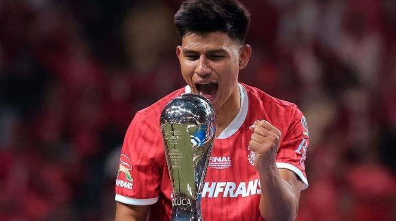 Tabasqueño Jesús Gallardo el mejor lateral izquierdo de la Liga MX: Toluca