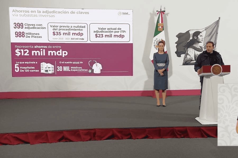 Ahorros por 12 mdp en subasta de compra de medicamentos, reporta Salud