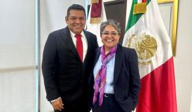 Se reúne May con Raquel Buenrostro en la CDMX