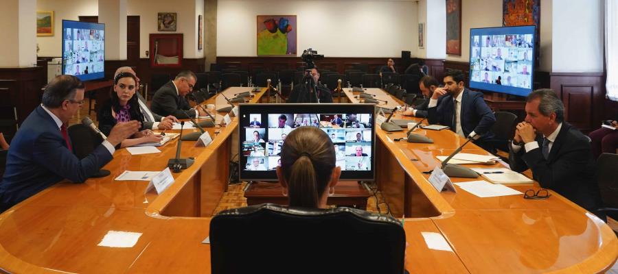 Evalúa Sheinbaum con empresarios impactos y medidas contra aranceles al acero y aluminio Evalúa Sheinbaum con empresarios impactos y medidas contra aranceles al acero y aluminio