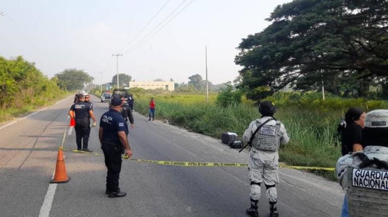 Encuentran cuerpo embolsado cerca de la Sala de Juicios Orales en Comalcalco