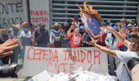 Califica Sheinbaum de "provocación" destrozos de la CNTE en CDMX
