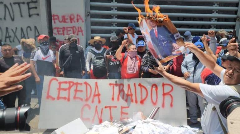 Califica Sheinbaum de "provocación" destrozos de la CNTE en CDMX