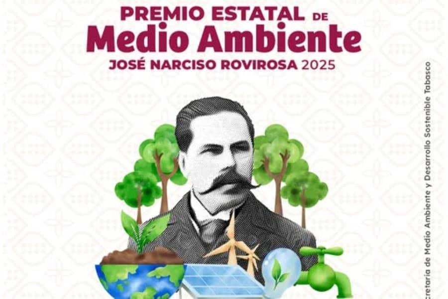 Dan a conocer a ganadores del Premio Estatal de Medio Ambiente ´José Narciso Rovirosa´ 2025