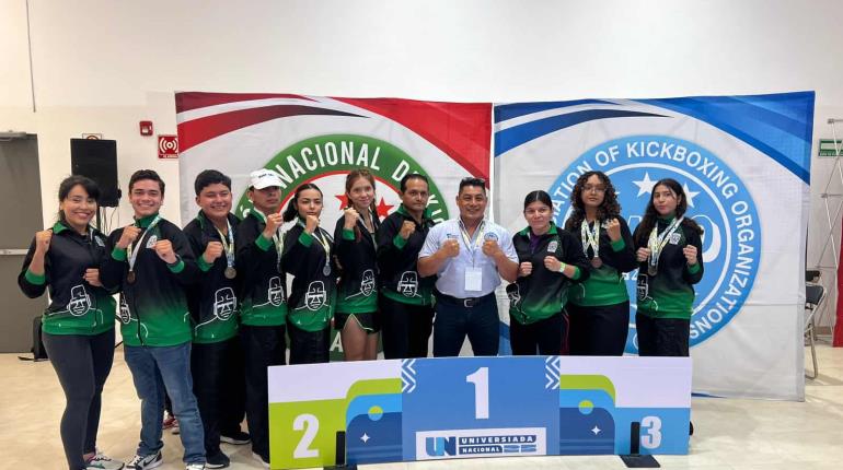 Suma UJAT 13 medallas en kick boxing en los juegos del CONDDE