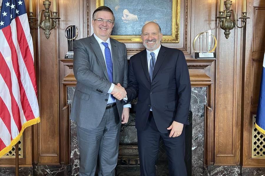 Ebrard se reúne con secretario de Comercio de EE. UU. para analizar aranceles al acero y aluminio Ebrard se reúne con secretario de Comercio de EE. UU. para analizar aranceles al acero y aluminio