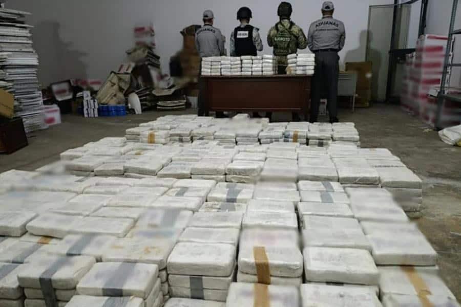 Con rayos X detectan más de una tonelada de cocaína del CJNG dentro de camión en Chiapas