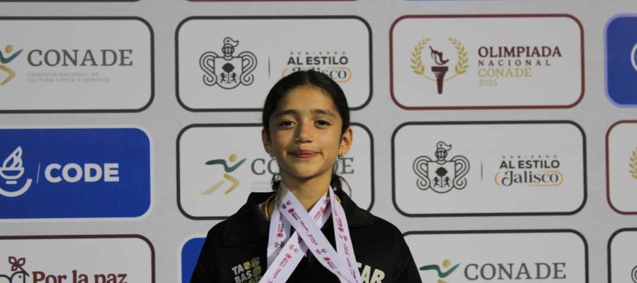 Obtiene tabasqueña Elisa Ramírez segundo oro en Olimpiada Nacional Obtiene tabasqueña Elisa Ramírez segundo oro en Olimpiada Nacional