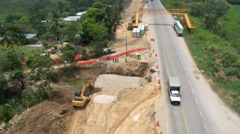 Avance del 18% reportan en obra de ampliación de la Macuspana-Escárcega