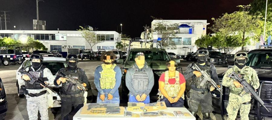 Detienen a 3 en Comalcalco, entre ellos, a la posible pareja de ´El Guasón´