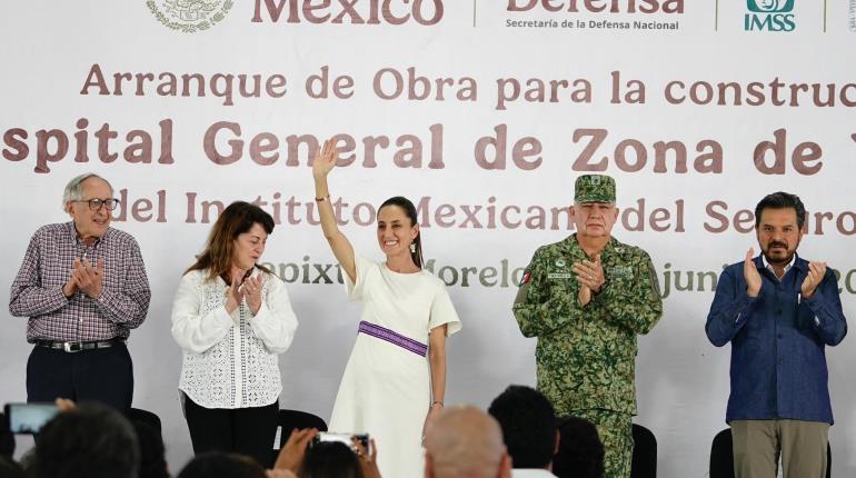 Encabeza Sheinbaum arranque de obra de nuevo hospital en Morelos