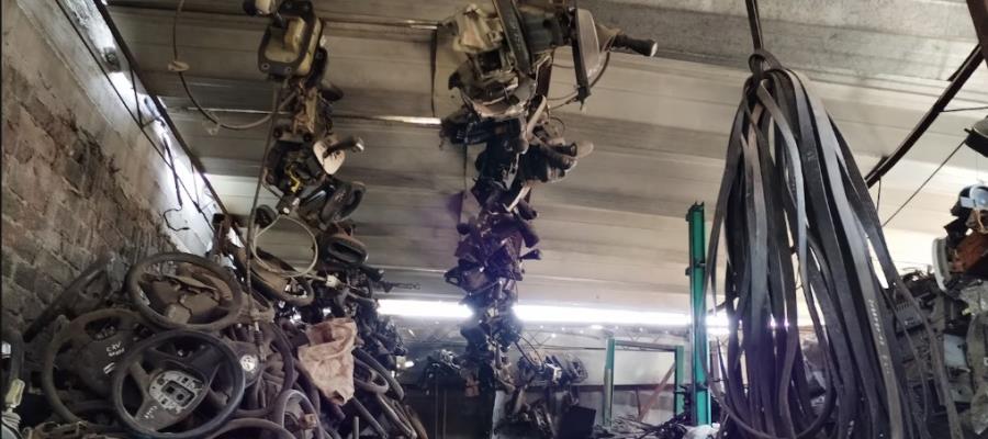 Decomisan más de 203 toneladas de autopartes robadas en CDMX Decomisan más de 203 toneladas de autopartes robadas en CDMX