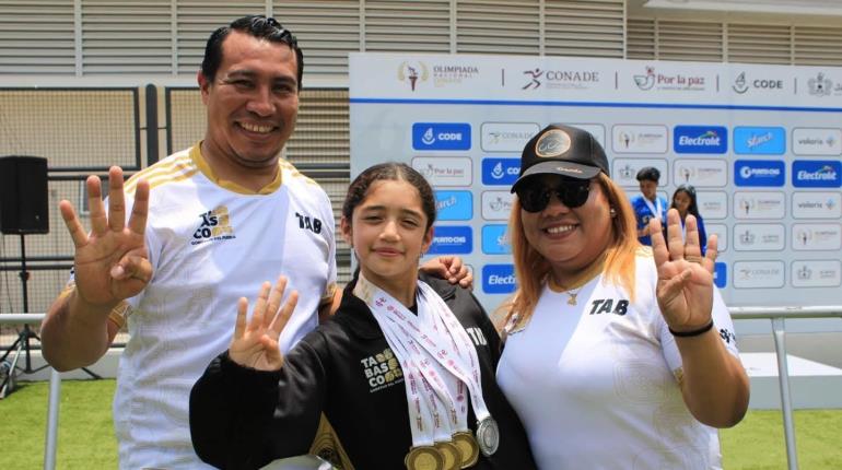 Tabasqueña, Elisa Ramírez, gana plata en 500 metros sprint en Olimpiada Nacional