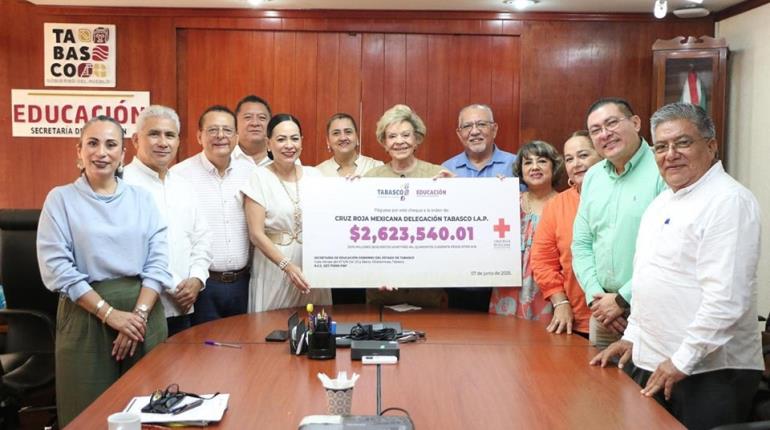 Setab se suma a colecta de Cruz Roja y dona 2.6 mdp