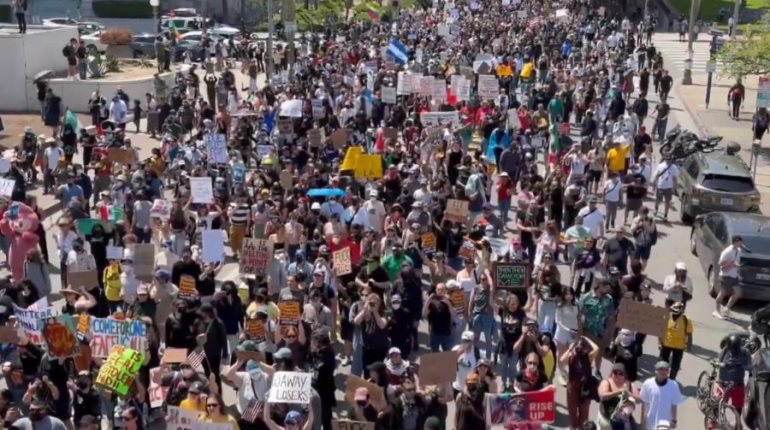 Innecesario despliegue de Guardia Nacional ante manifestaciones: Alcaldesa de Los Ángeles