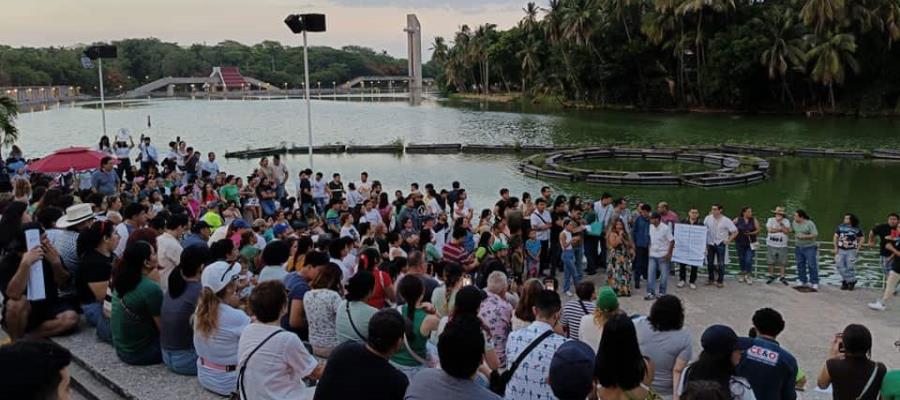 Marchan por segundo día contra Museo Olmeca; los citan en Segotab Marchan por segundo día contra Museo Olmeca; los citan en Segotab