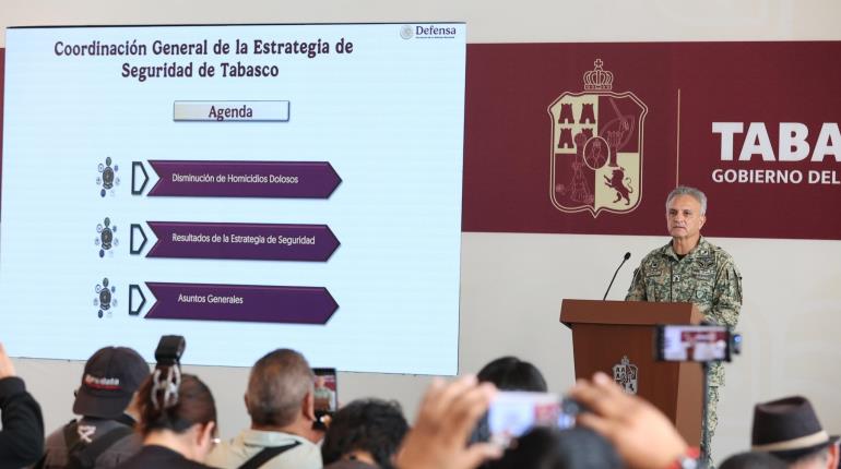 Disminuye casi 32% homicidios dolosos en Tabasco: 30 Zona Militar