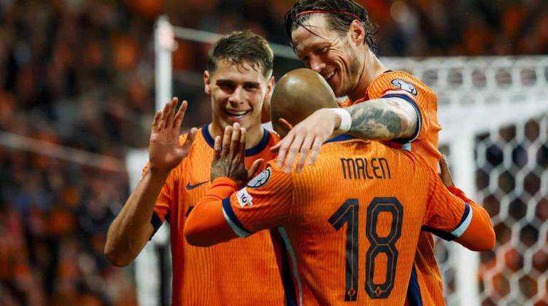 Memphis Depay igualó a Robín Van Persie como máximo anotador de Países Bajos con 50 en goleada sobre Malta