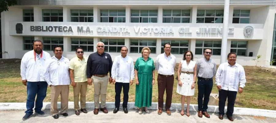 Reconoce UJAT trayectoria de Candita Gil y nombra biblioteca en su honor