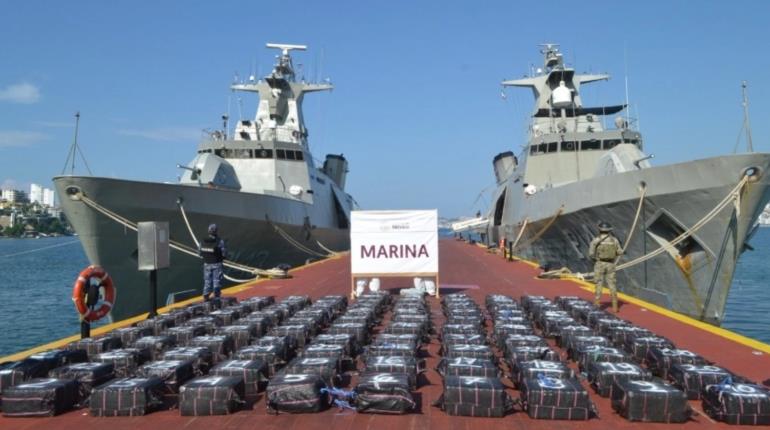 Decomisan en costas de Guerrero una tonelada de cocaína