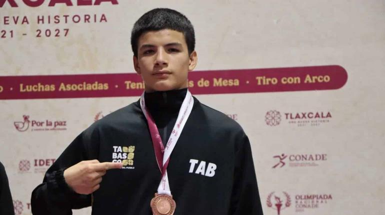 Tabasco gana medalla de bronce en Luchas Asociadas y Karate en la Olimpiada Nacional