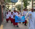 Marchan feligreses católicos por el derecho a la vida