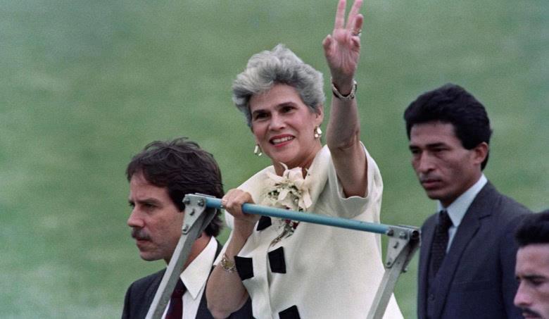 Fallece a los 95 años Violeta Barrios, la primera mujer presidenta en América Fallece a los 95 años Violeta Barrios, la primera mujer presidenta en América