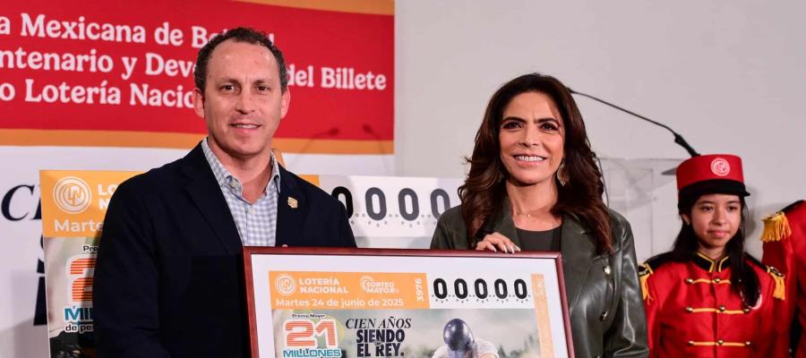 Devela LMB billete de Lotería Nacional y libro en conmemoración de su Centenario Devela LMB billete de Lotería Nacional y libro en conmemoración de su Centenario