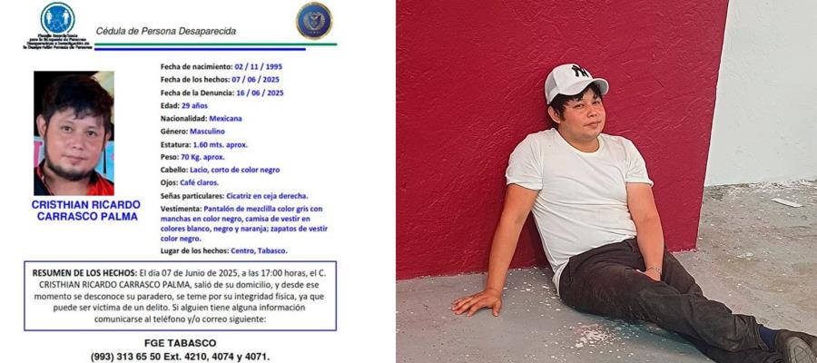 "Te voy a buscar hasta encontrarte": madre tabasqueña busca a su hijo "Te voy a buscar hasta encontrarte": madre tabasqueña busca a su hijo