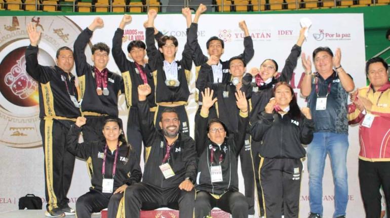 Tabasco se lleva 6 medallas en Karate en Olimpiada Nacional
