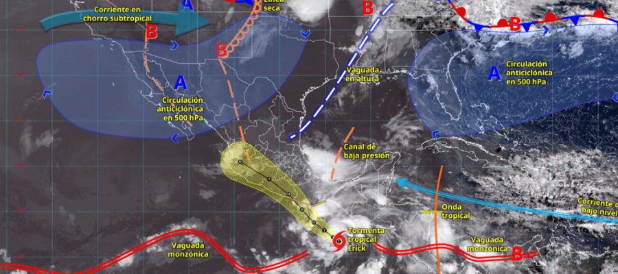 Se forma tormenta tropical Erick; podría ser categoría 2 Se forma tormenta tropical Erick; podría ser categoría 2