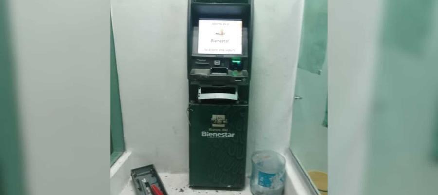 Intentan robar cajero de Bienestar en Cunduacán Intentan robar cajero de Bienestar en Cunduacán