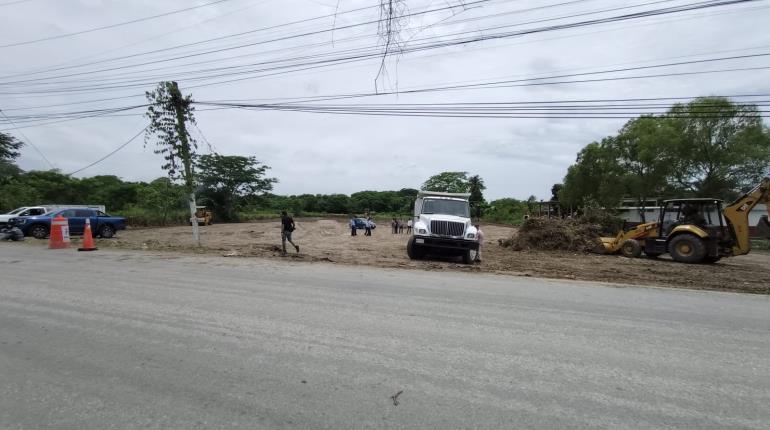 Inicia preparación de terrenos para albergar la subestación eléctrica de Nacajuca