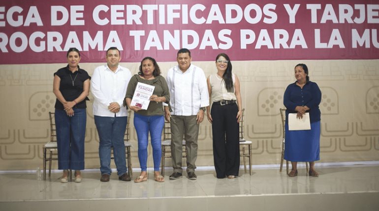 6 mil 550 tarjetas de ´Tandas para la Mujer´ se han entregado en Tabasco: Katia Ornelas