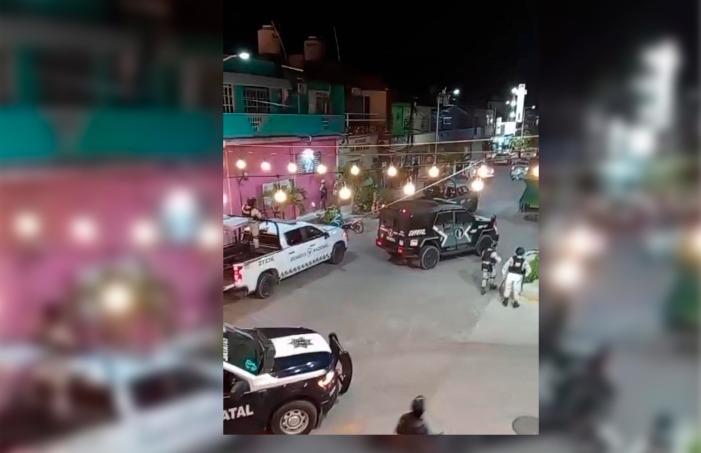 Despliegan fuerte operativo de seguridad en centro de Jalpa