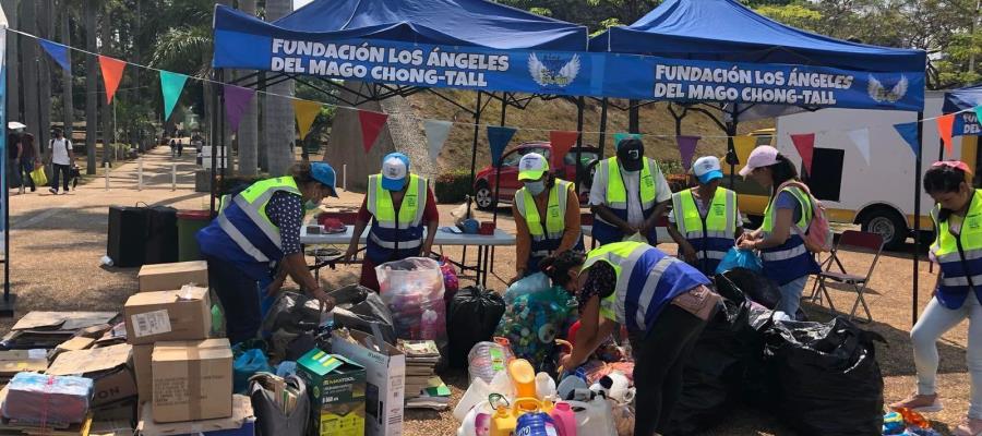 Fundación "Los Ángeles del Mago Chong-Tall" inicia campaña de reciclaje con causa