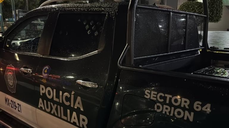 Disparan en 9 ocasiones contra vehículo del jefe de la Policía Auxiliar de la alcaldía Cuauhtémoc, CDMX