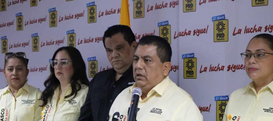 Reprocha PRD a gobierno morenista que los hayan denostado por propuesta para solucionar resistencia civil en Tabasco Reprocha PRD a gobierno morenista que los hayan denostado por propuesta para solucionar resistencia civil en Tabasco