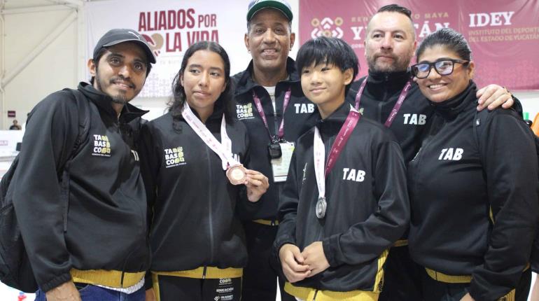 Esgrima le da medalla de plata y bronce a Tabasco en la Olimpiada Nacional