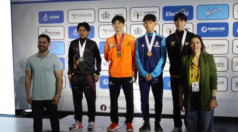 Dos bronces más para la delegación tabasqueña en taekwondo durante la Olimpiada Nacional
