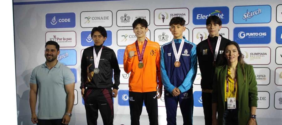 Dos bronces más para la delegación tabasqueña en taekwondo durante la Olimpiada Nacional