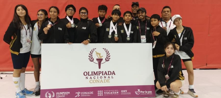 Tabasco conquista plata en esgrima durante la Olimpiada Nacional