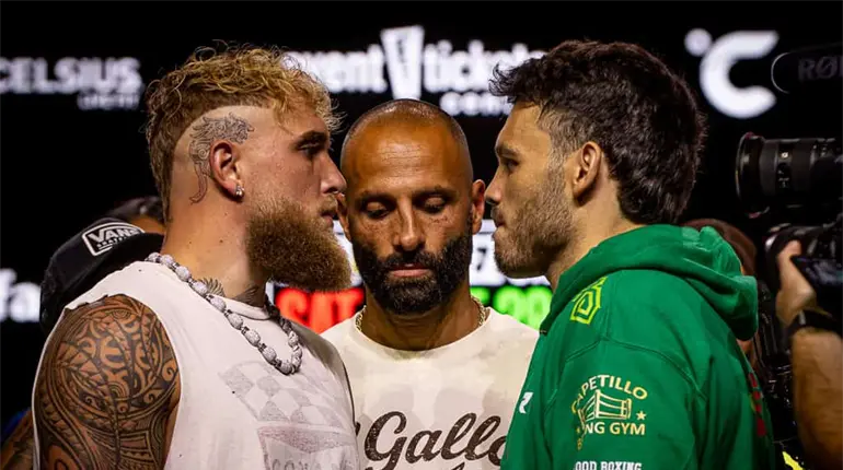 Jake Paul y Julio Cesar Chávez Jr. cumplen con el peso previo a su pelea
