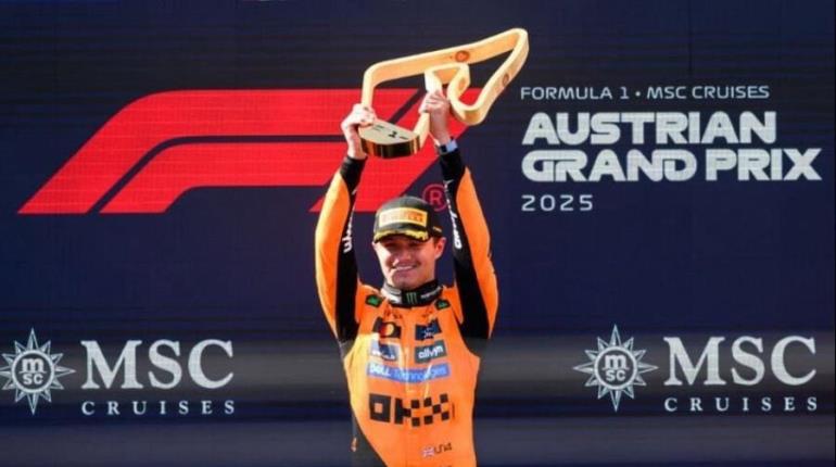 Lando Norris se consagra campeón del GP de Austria