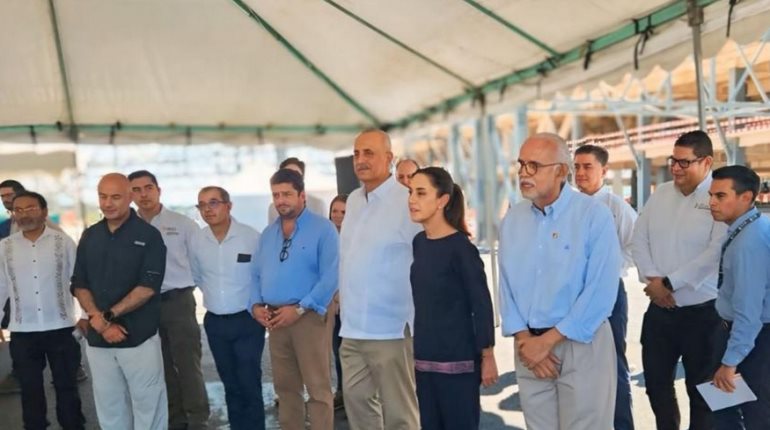 Supervisan Sheinbaum y Merino Aeropuerto Tepic-Riviera Nayarit