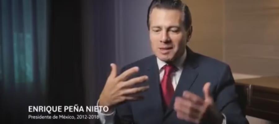 ´No ha quedado ni probado, ni evidenciado´ un mal manejo dice Peña Nieto al reaparecer en documental sobre cancelación del aeropuerto de Texcoco