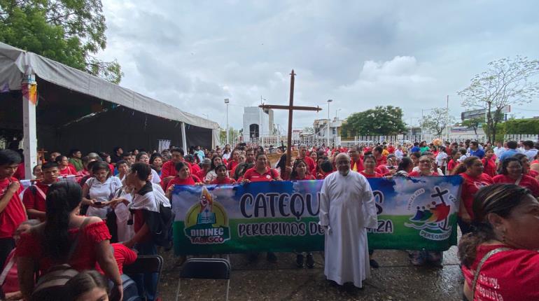 Cientos de catequistas celebran jubileo en la Catedral del Señor de Tabasco