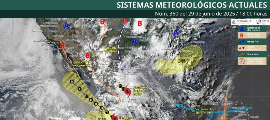 Barry se debilita a depresión Tropical tras tocar tierra al norte de Veracruz Barry se debilita a depresión Tropical tras tocar tierra al norte de Veracruz