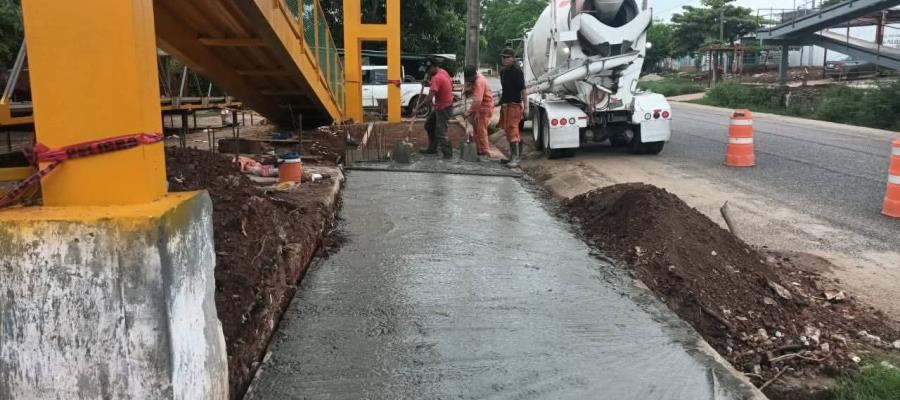 Anuncian cierre de la vía Playas del Rosario-Oxolotán, por rehabilitación de puente peatonal de La Agraria